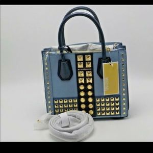 Micheal Kors Powder blue studded bag